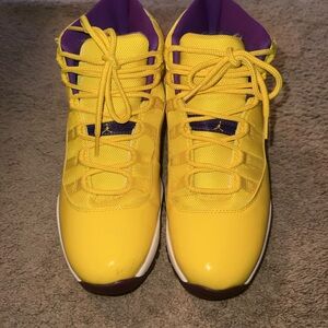 Like New Custom Yellow and Purple 11s  Size 10